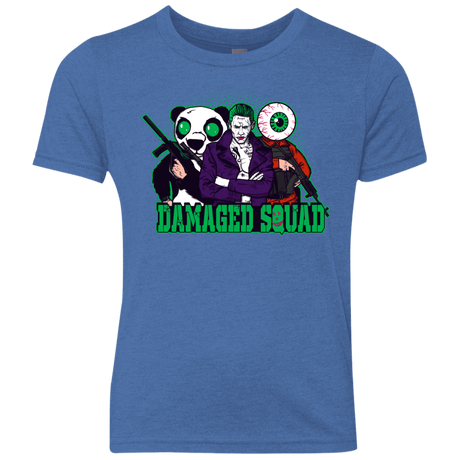 T-Shirts Vintage Royal / YXS Damaged Squad Youth Triblend T-Shirt