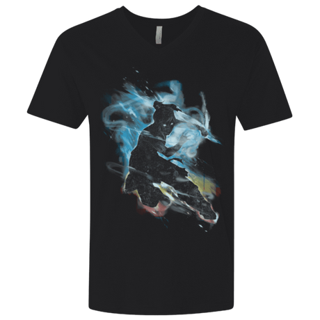 T-Shirts Black / X-Small Dancing With Elements Korra Men's Premium V-Neck