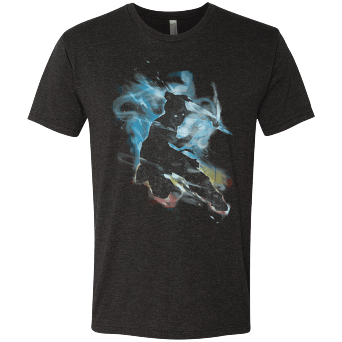 T-Shirts Vintage Black / Small Dancing With Elements Korra Men's Triblend T-Shirt