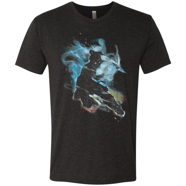 T-Shirts Vintage Black / Small Dancing With Elements Korra Men's Triblend T-Shirt