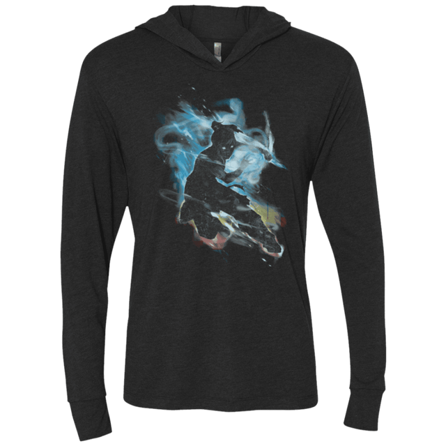 T-Shirts Vintage Black / X-Small Dancing With Elements Korra Triblend Long Sleeve Hoodie Tee