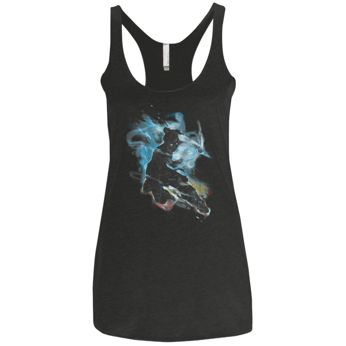 T-Shirts Vintage Black / X-Small Dancing With Elements Korra Women's Triblend Racerback Tank