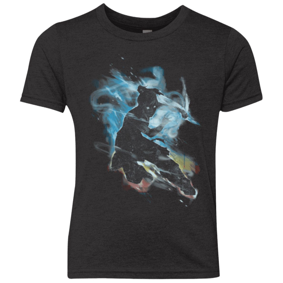 T-Shirts Vintage Black / YXS Dancing With Elements Korra Youth Triblend T-Shirt