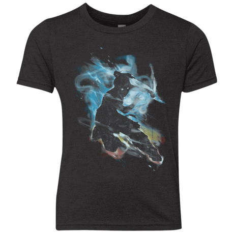 T-Shirts Vintage Black / YXS Dancing With Elements Korra Youth Triblend T-Shirt