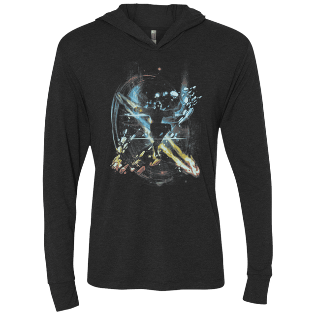T-Shirts Vintage Black / X-Small Dancing with Elements Triblend Long Sleeve Hoodie Tee