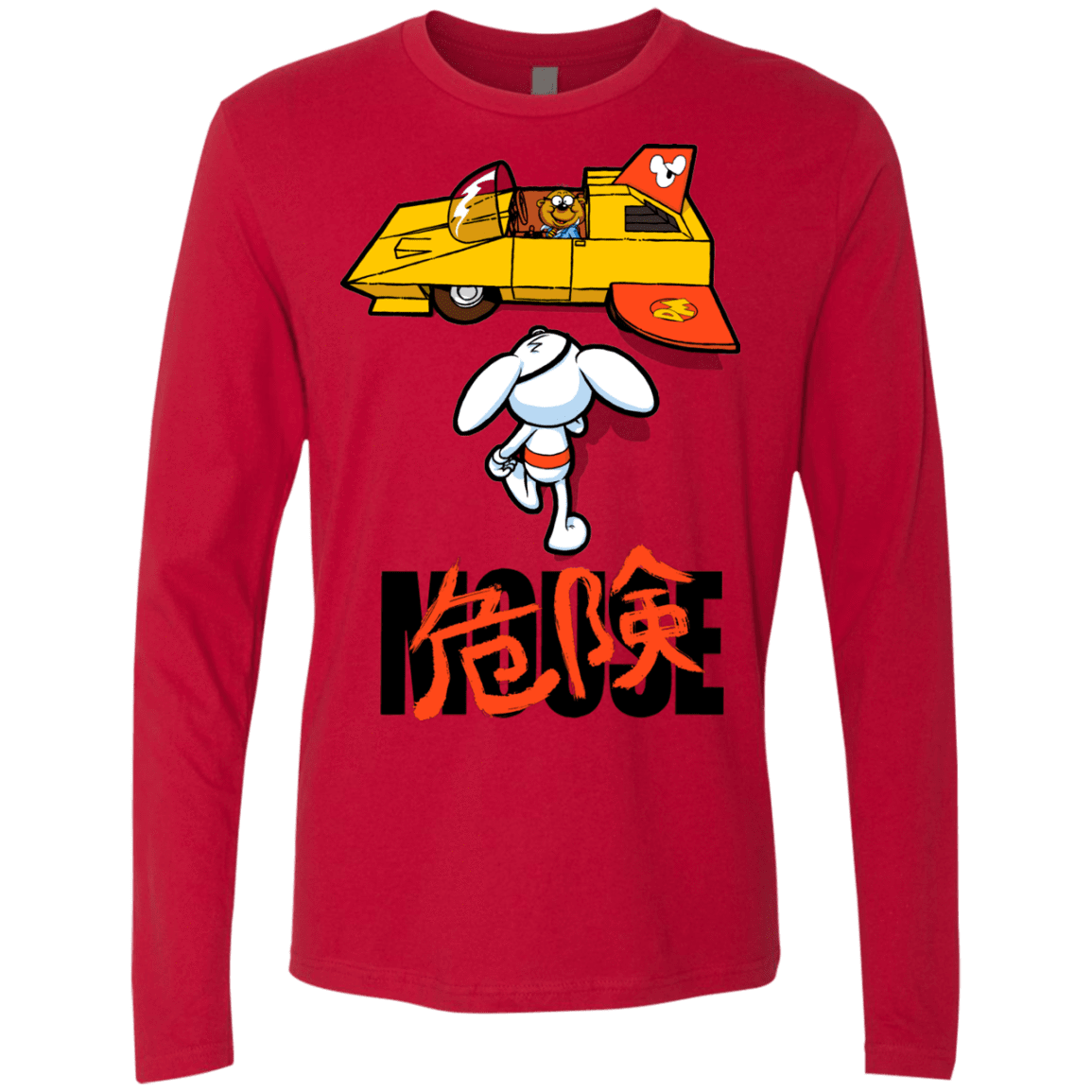 T-Shirts Red / Small Danger Akira Mouse Men's Premium Long Sleeve