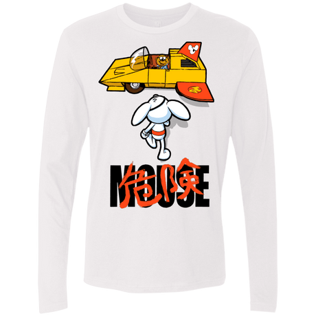 T-Shirts White / Small Danger Akira Mouse Men's Premium Long Sleeve