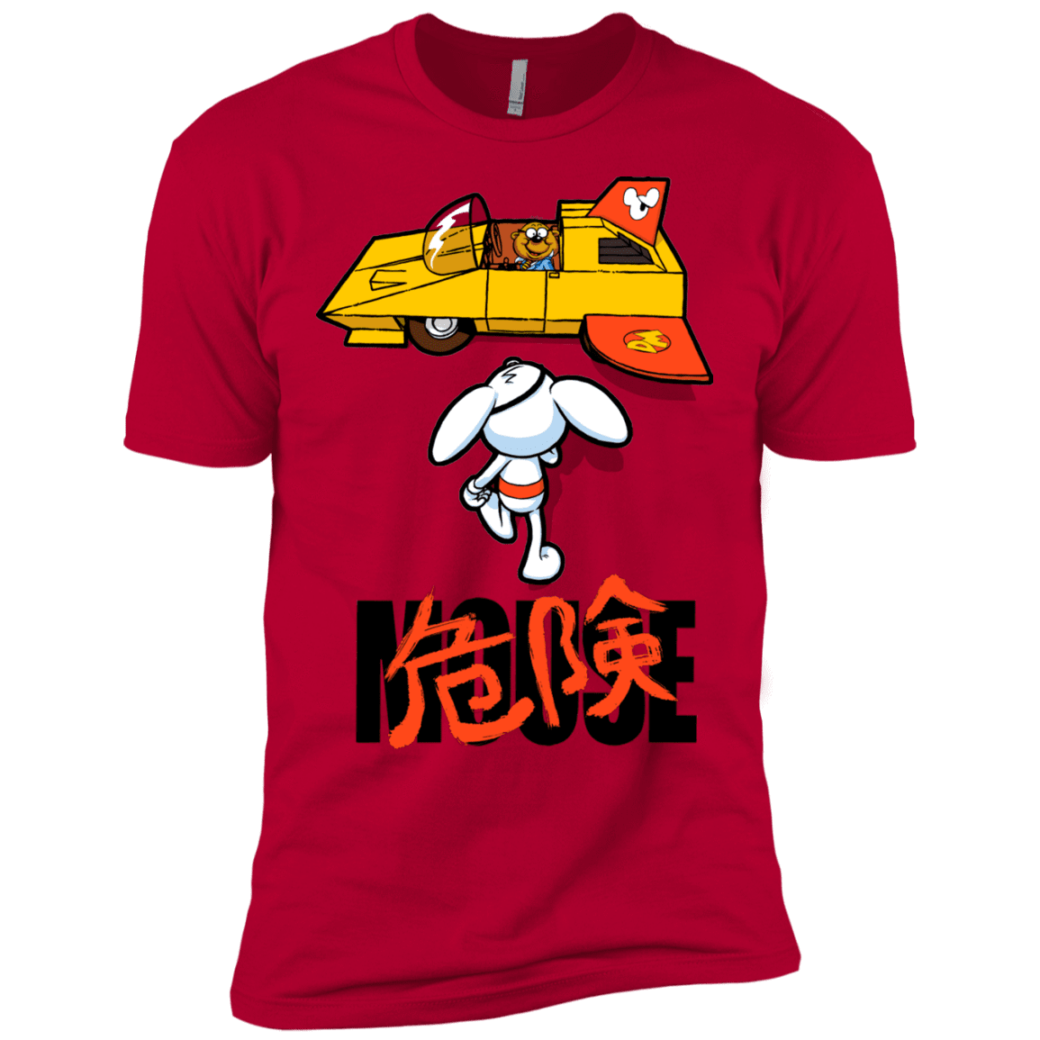 T-Shirts Red / X-Small Danger Akira Mouse Men's Premium T-Shirt