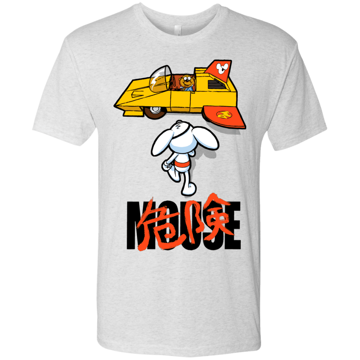 T-Shirts Heather White / Small Danger Akira Mouse Men's Triblend T-Shirt