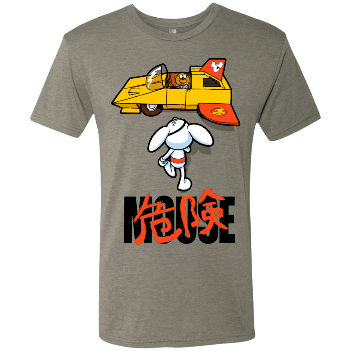T-Shirts Venetian Grey / Small Danger Akira Mouse Men's Triblend T-Shirt