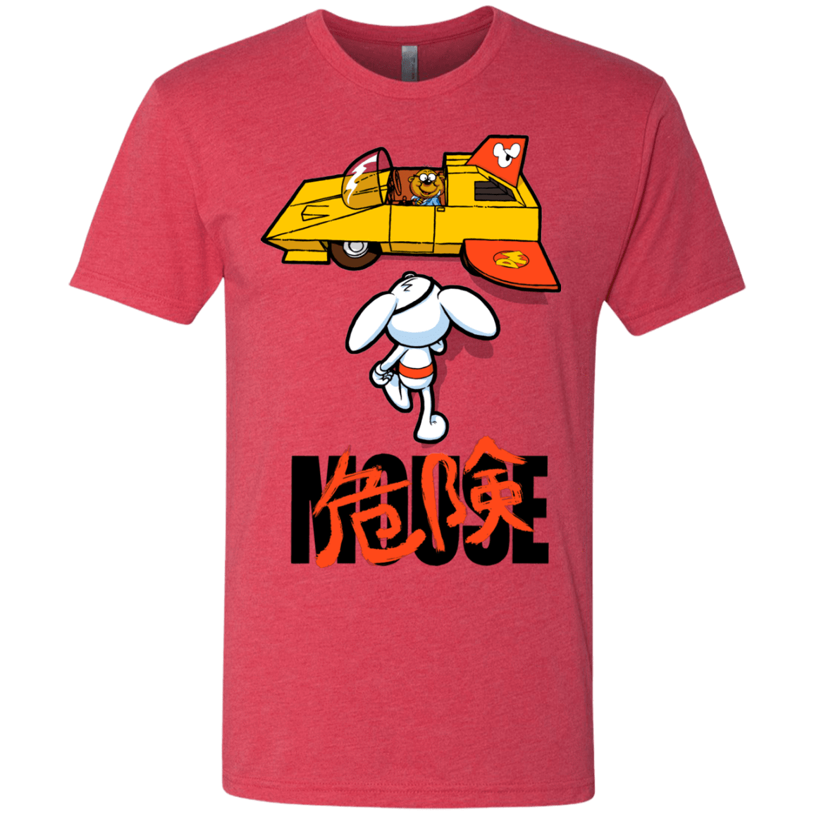 T-Shirts Vintage Red / Small Danger Akira Mouse Men's Triblend T-Shirt