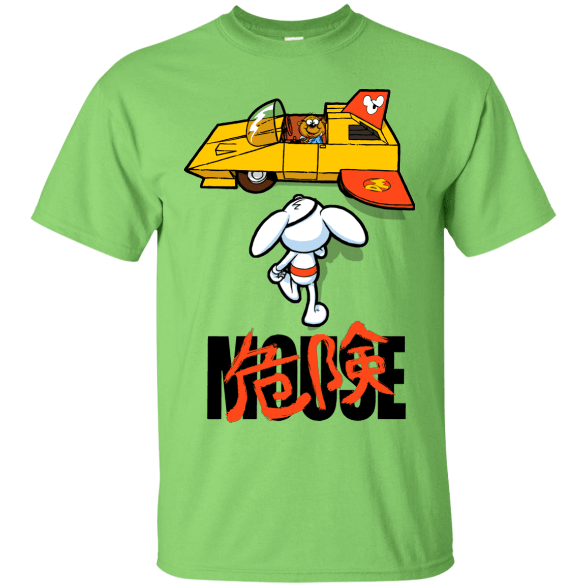 T-Shirts Lime / Small Danger Akira Mouse T-Shirt