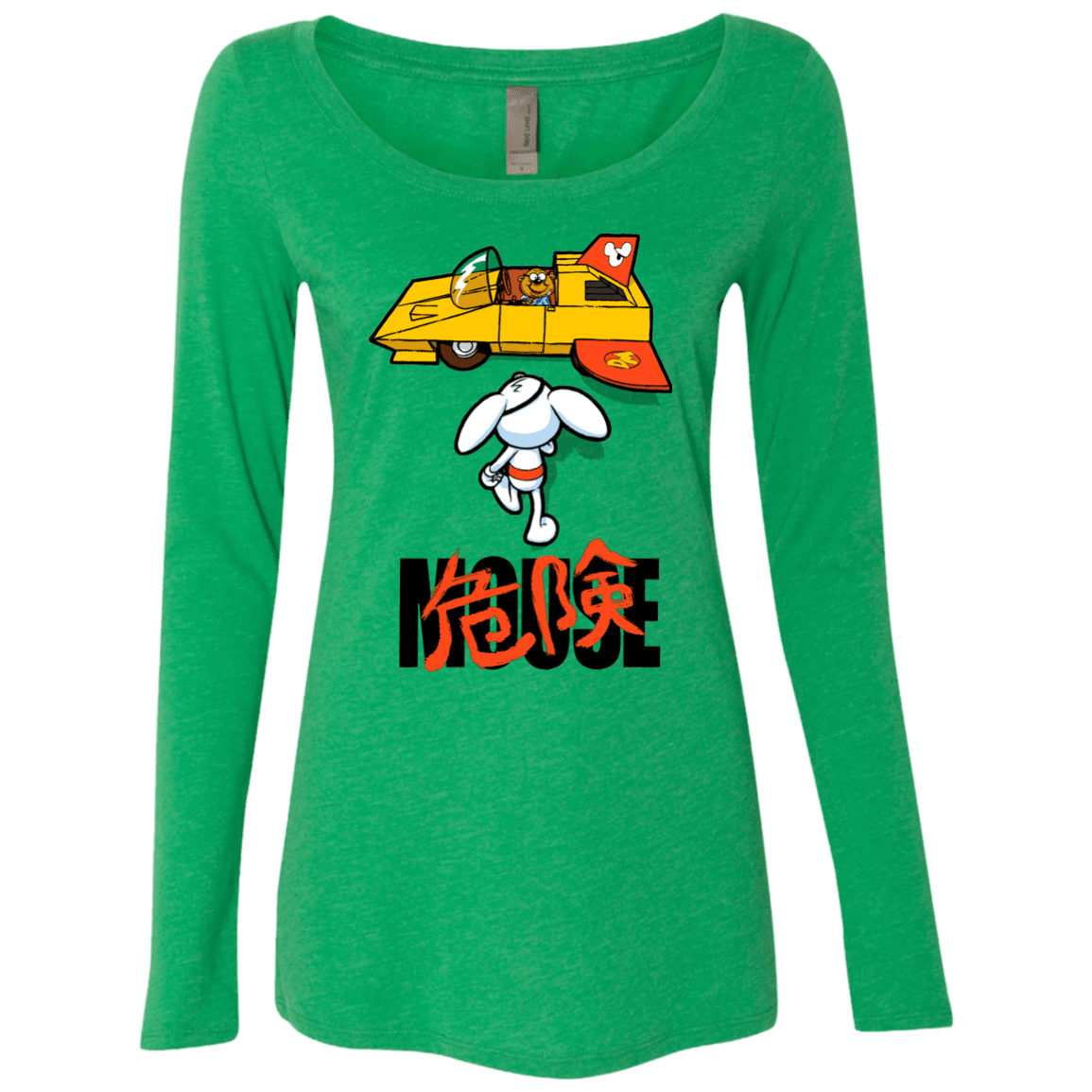 T-Shirts Envy / Small Danger Akira Mouse Women's Triblend Long Sleeve Shirt