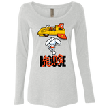T-Shirts Heather White / Small Danger Akira Mouse Women's Triblend Long Sleeve Shirt