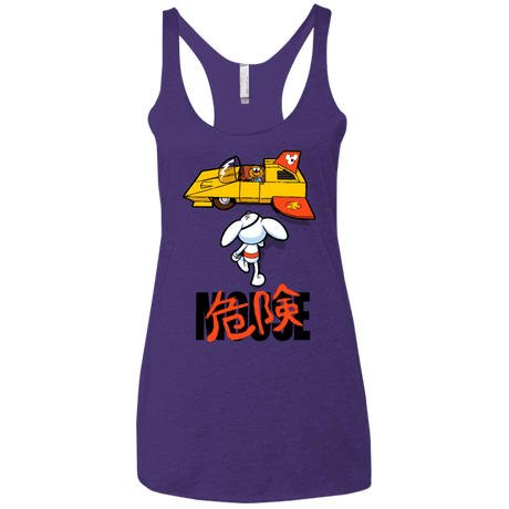 T-Shirts Purple / X-Small Danger Akira Mouse Women's Triblend Racerback Tank