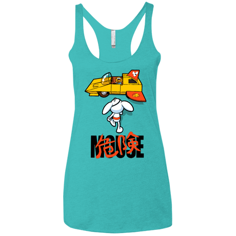 T-Shirts Tahiti Blue / X-Small Danger Akira Mouse Women's Triblend Racerback Tank