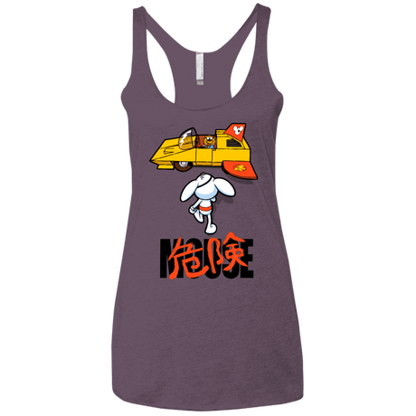 T-Shirts Vintage Purple / X-Small Danger Akira Mouse Women's Triblend Racerback Tank
