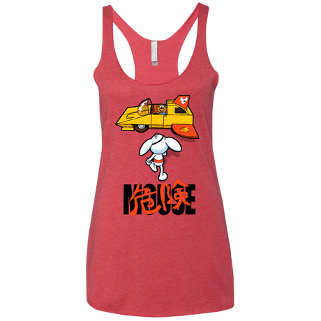T-Shirts Vintage Red / X-Small Danger Akira Mouse Women's Triblend Racerback Tank