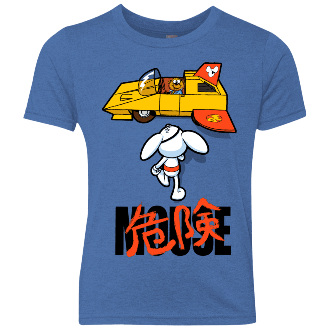 T-Shirts Vintage Royal / YXS Danger Akira Mouse Youth Triblend T-Shirt