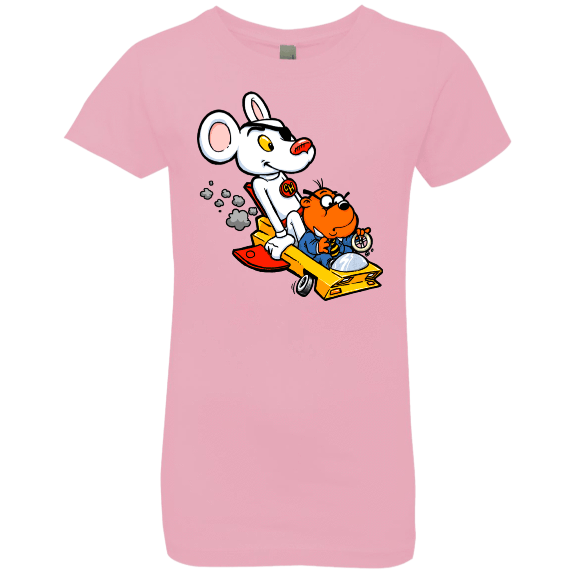 T-Shirts Light Pink / YXS Danger Mouse Girls Premium T-Shirt