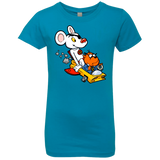 T-Shirts Turquoise / YXS Danger Mouse Girls Premium T-Shirt