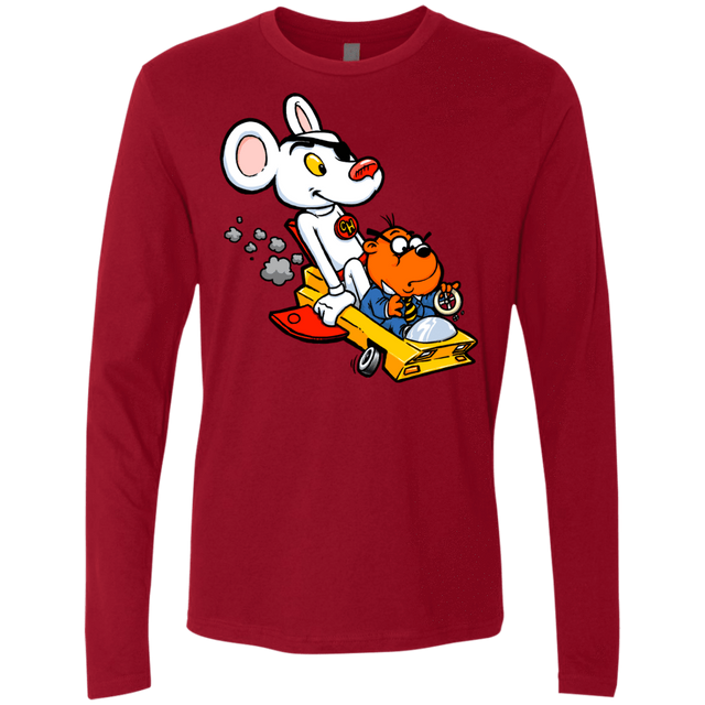 T-Shirts Cardinal / Small Danger Mouse Men's Premium Long Sleeve