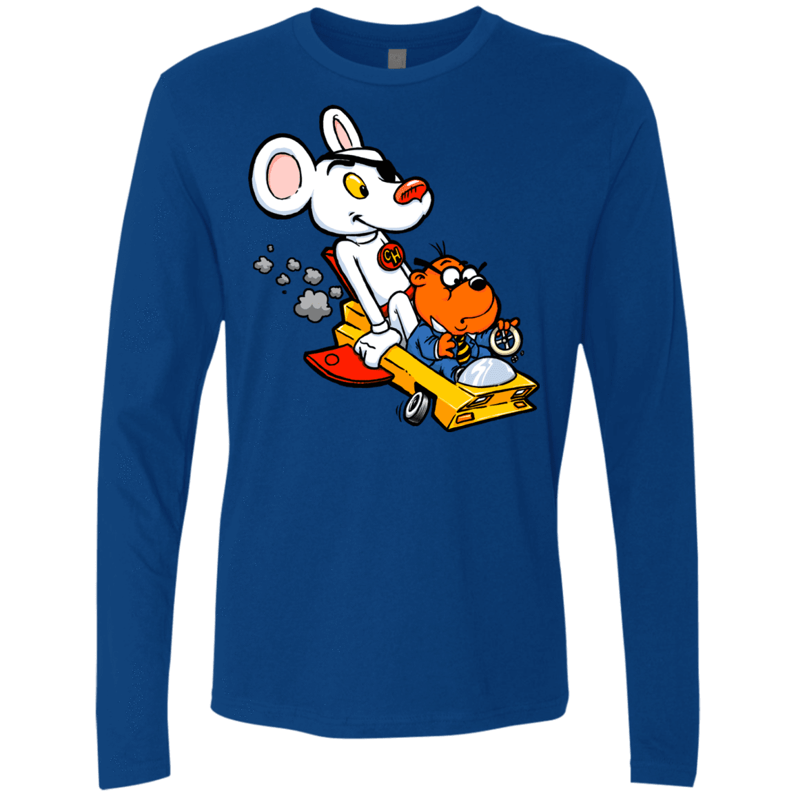 T-Shirts Royal / Small Danger Mouse Men's Premium Long Sleeve