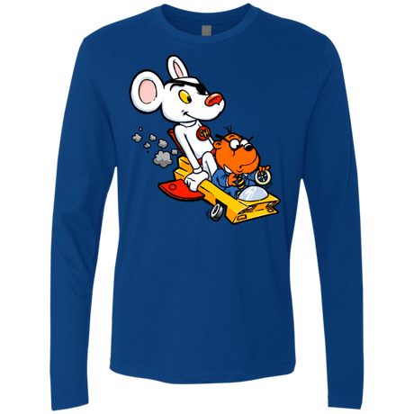 T-Shirts Royal / Small Danger Mouse Men's Premium Long Sleeve