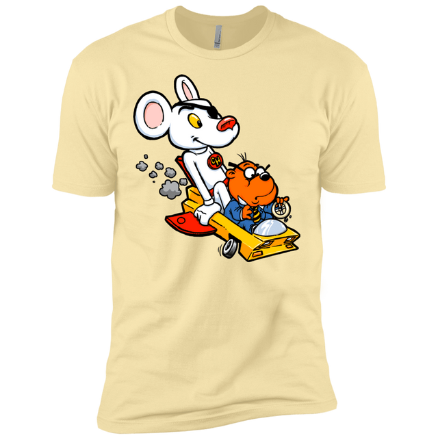 T-Shirts Banana Cream / X-Small Danger Mouse Men's Premium T-Shirt