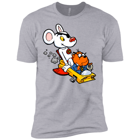 T-Shirts Heather Grey / X-Small Danger Mouse Men's Premium T-Shirt