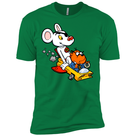 T-Shirts Kelly Green / X-Small Danger Mouse Men's Premium T-Shirt