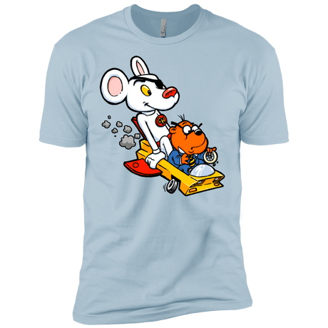 T-Shirts Light Blue / X-Small Danger Mouse Men's Premium T-Shirt