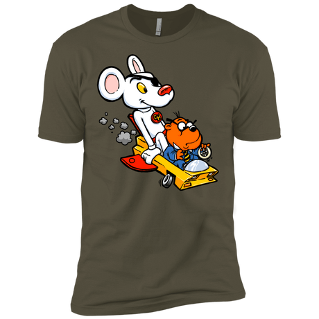 T-Shirts Military Green / X-Small Danger Mouse Men's Premium T-Shirt