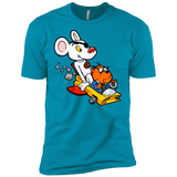T-Shirts Turquoise / X-Small Danger Mouse Men's Premium T-Shirt