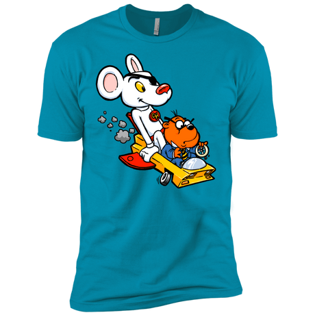 T-Shirts Turquoise / X-Small Danger Mouse Men's Premium T-Shirt