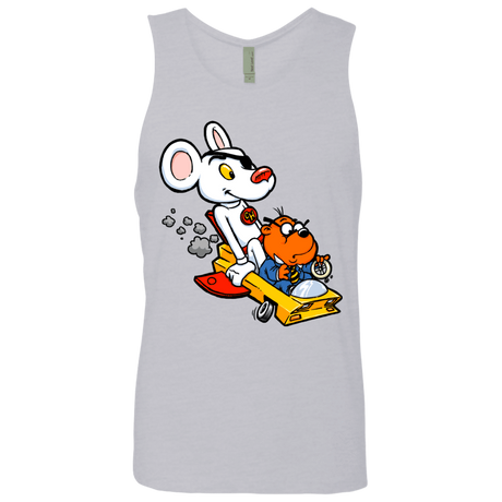 T-Shirts Heather Grey / Small Danger Mouse Men's Premium Tank Top