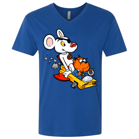T-Shirts Royal / X-Small Danger Mouse Men's Premium V-Neck