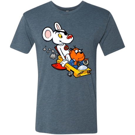 T-Shirts Indigo / Small Danger Mouse Men's Triblend T-Shirt