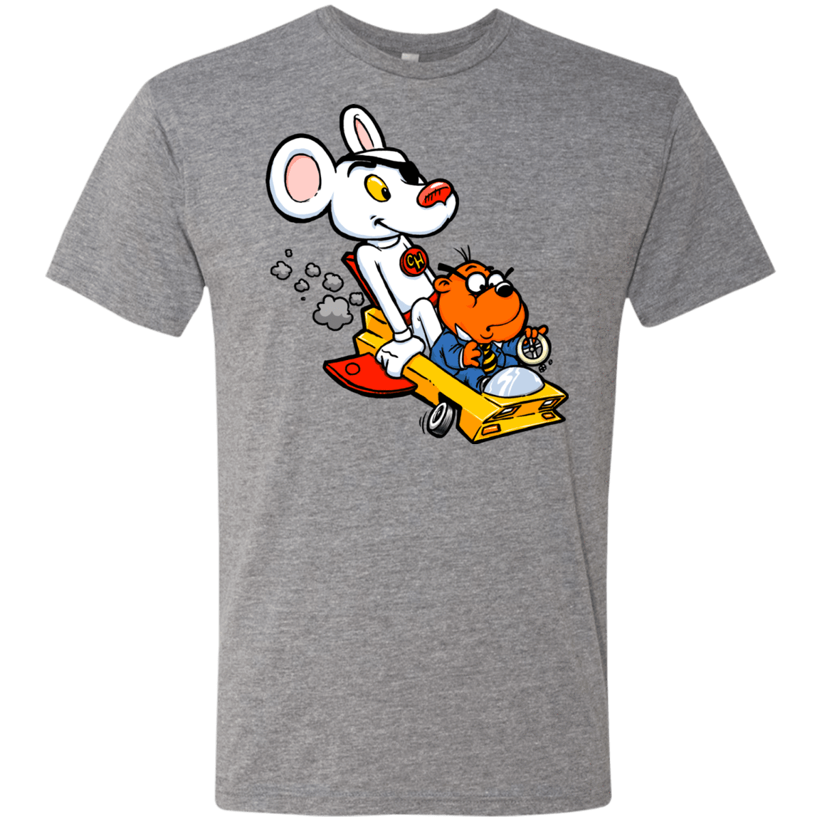T-Shirts Premium Heather / Small Danger Mouse Men's Triblend T-Shirt