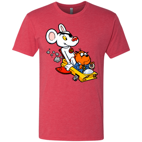 T-Shirts Vintage Red / Small Danger Mouse Men's Triblend T-Shirt