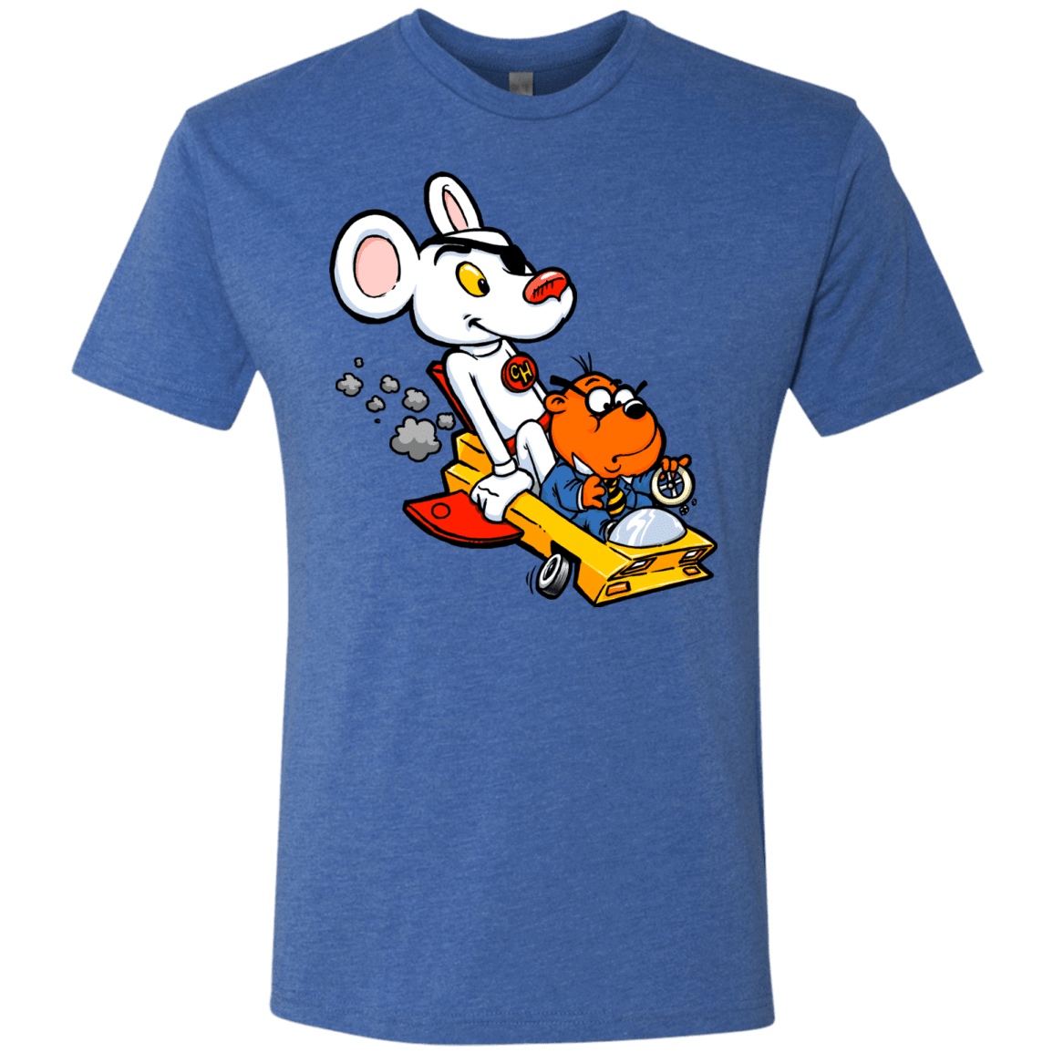 T-Shirts Vintage Royal / Small Danger Mouse Men's Triblend T-Shirt