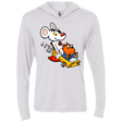 T-Shirts Heather White / X-Small Danger Mouse Triblend Long Sleeve Hoodie Tee