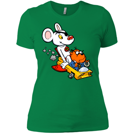 T-Shirts Kelly Green / X-Small Danger Mouse Women's Premium T-Shirt