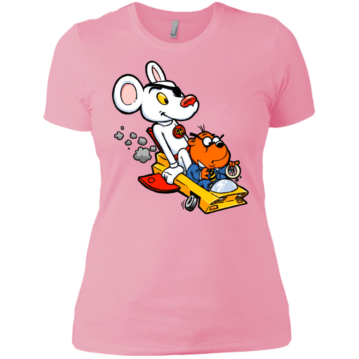 T-Shirts Light Pink / X-Small Danger Mouse Women's Premium T-Shirt