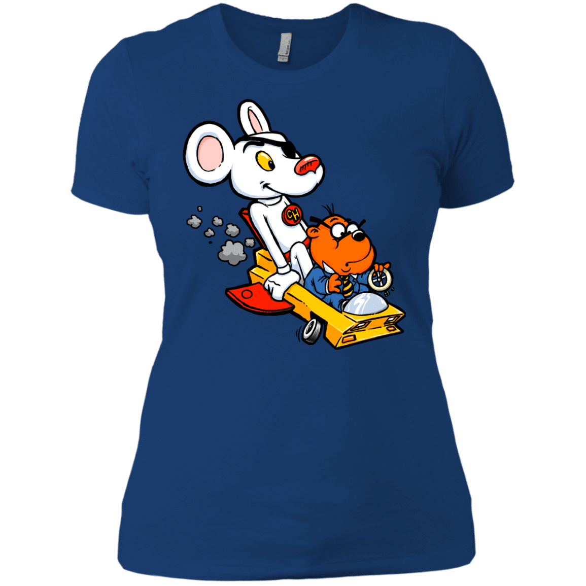 T-Shirts Royal / X-Small Danger Mouse Women's Premium T-Shirt