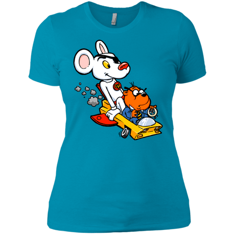 T-Shirts Turquoise / X-Small Danger Mouse Women's Premium T-Shirt