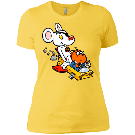 T-Shirts Vibrant Yellow / X-Small Danger Mouse Women's Premium T-Shirt