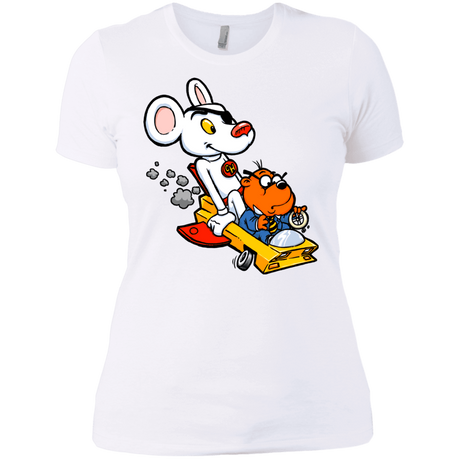 T-Shirts White / X-Small Danger Mouse Women's Premium T-Shirt