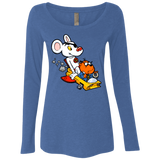 T-Shirts Vintage Royal / Small Danger Mouse Women's Triblend Long Sleeve Shirt