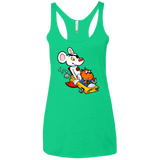 T-Shirts Envy / X-Small Danger Mouse Women's Triblend Racerback Tank